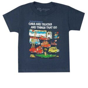 Richard Scarry Cars and Trucks and Things That Go T-shirt in Navy, size 2T